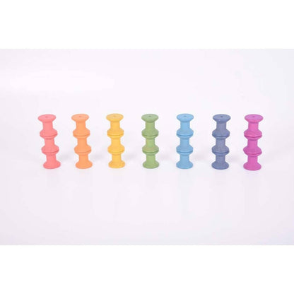 Rainbow Wooden Spools