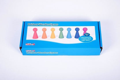 **Rainbow Wooden Figures