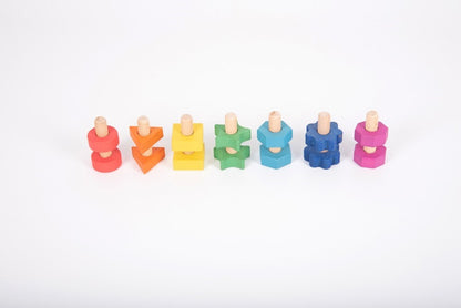 Rainbow Wooden Nuts&Bolts