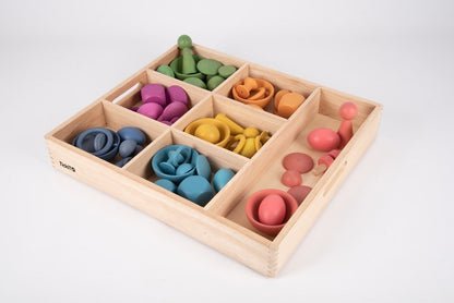 Wooden Sorting Tray - 7 Way