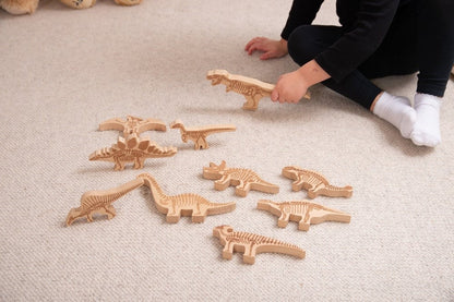 Wooden Dinosaur Blocks Pack of 10