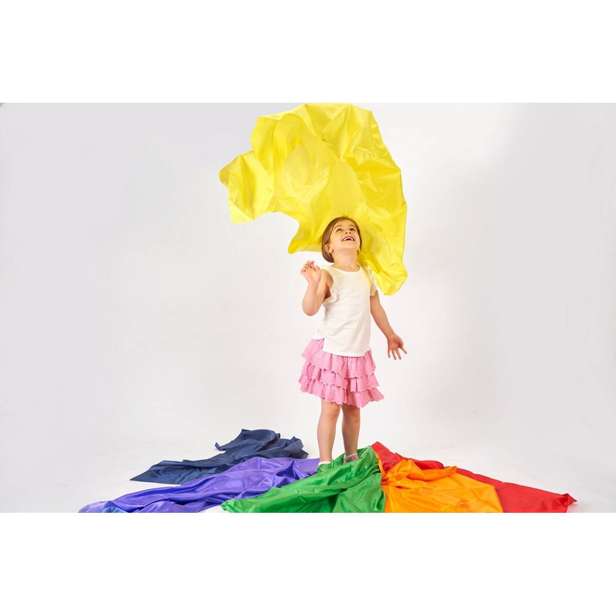 Rainbow Habutae Fabric