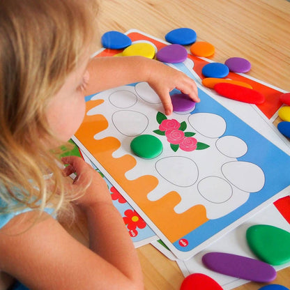 JUNIOR RAINBOW PEBBLE ACTIVITY SET