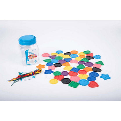Large Buttons & Laces Jar of 58
