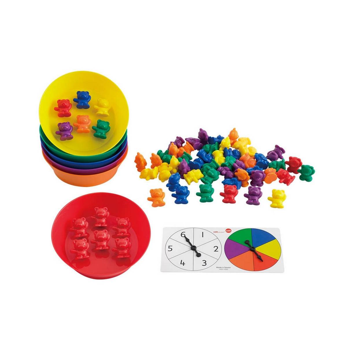 Sorting Bears with Matching Bowls – Pack of 67