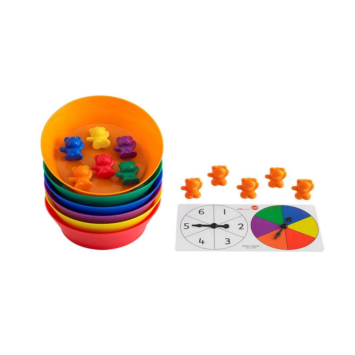 Sorting Bears with Matching Bowls – Pack of 67