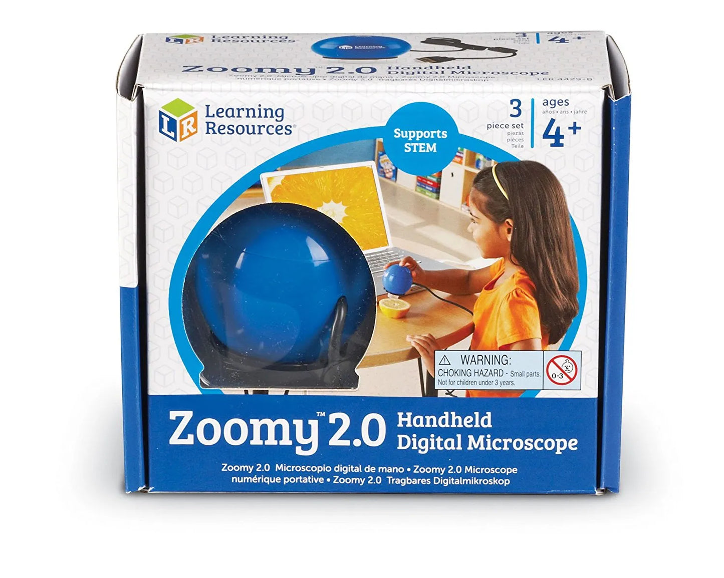 Learning Resources Zoomy™ 2.0 Handheld Digital Microscope (Blue)