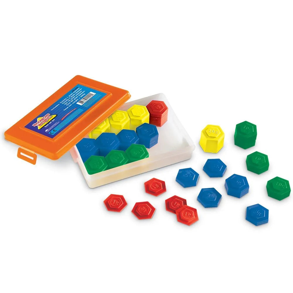 Learning Resources Hexagram Metric Weight Set (Set of 54)