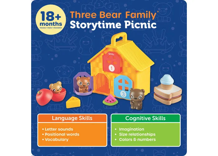 Learning Resources Three Bear Family Storytime Picnic