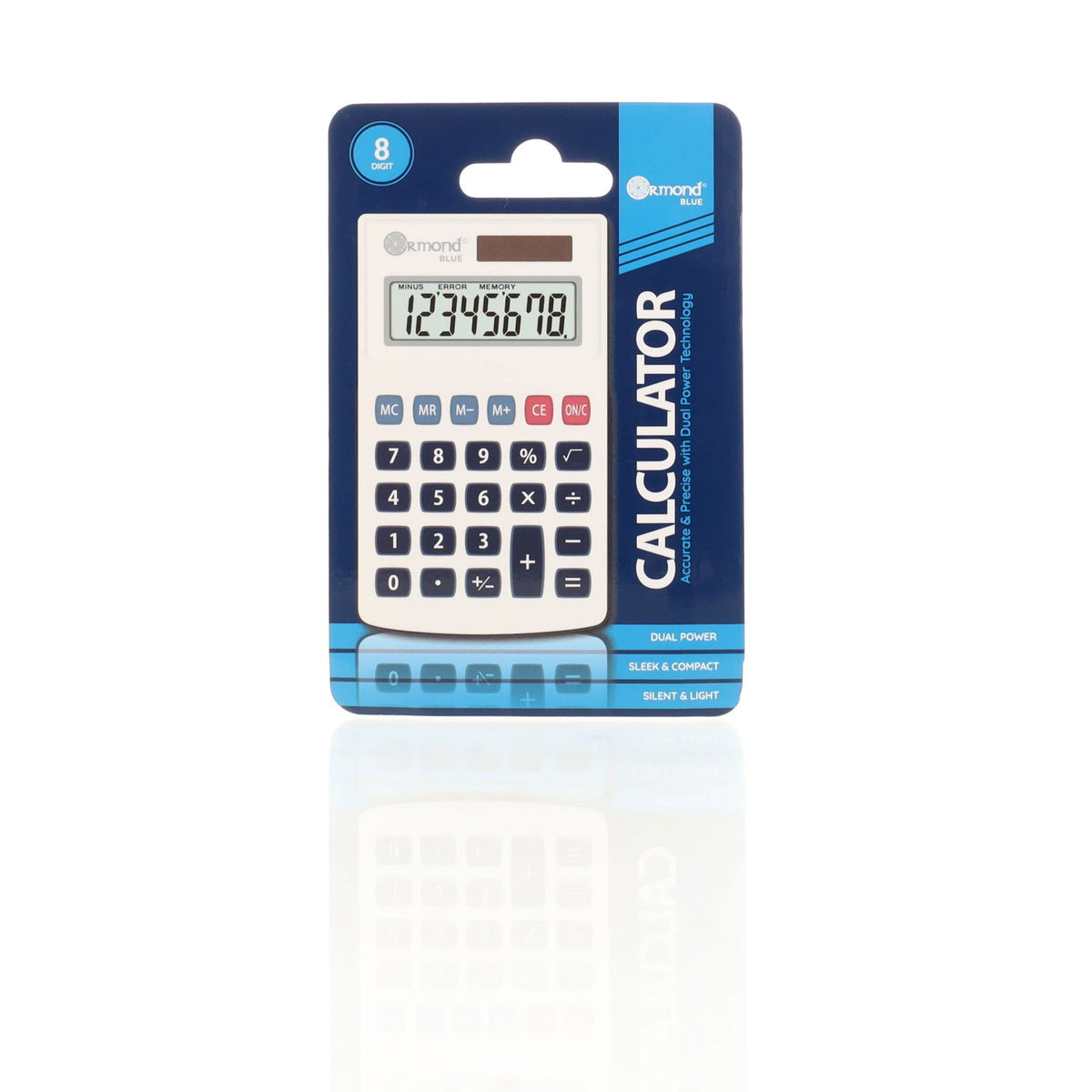 8 Digit Calculator - Blue - ABC School Supplies
