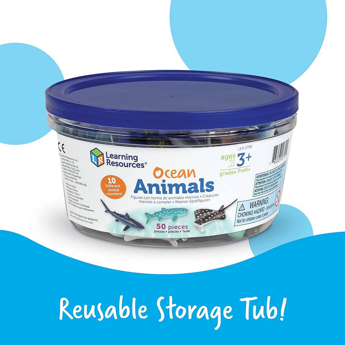 Ocean Animals Counters (Set of 50)