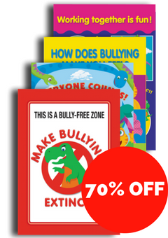 Dino- Might Bullying Posters Set Of 4