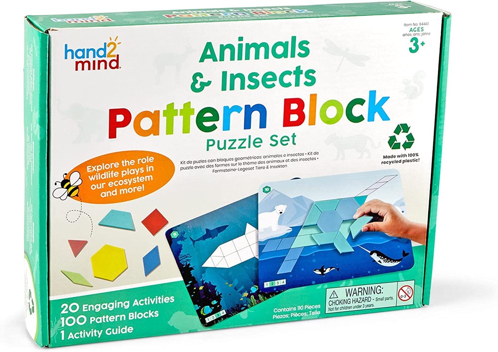 ***Animals & Insects Pattern Block Puzzle Set