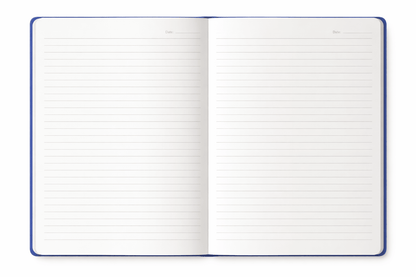 9x7 128pg Hardback Notebook - Blue - ABC School Supplies