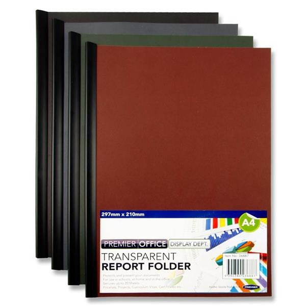 Concept A4 Clear View Presentation Report Binder 4 Asst.