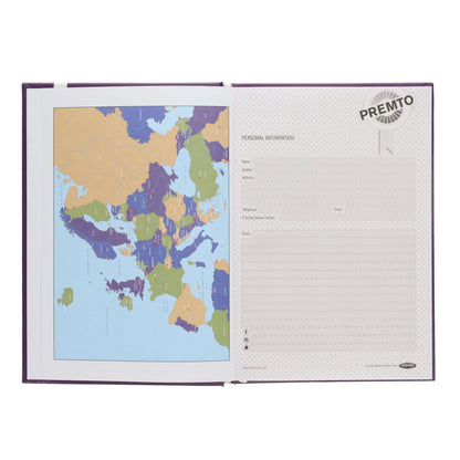 Premto A5 2026-2027 Page a Day Academic Diary - Bold Colours