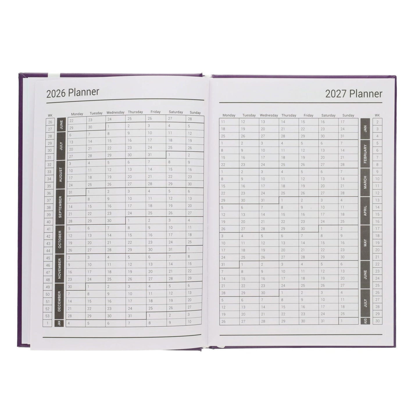 Premto A5 2026-2027 Page a Day Academic Diary - Bold Colours
