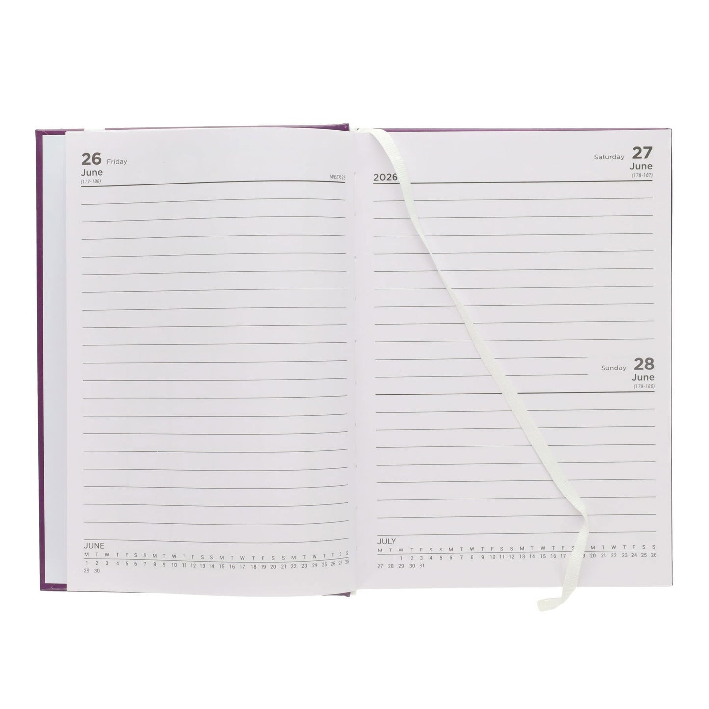 Premto A5 2026-2027 Page a Day Academic Diary - Bold Colours