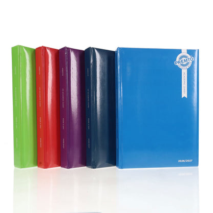 Premto A5 2026-2027 Page a Day Academic Diary - Bold Colours