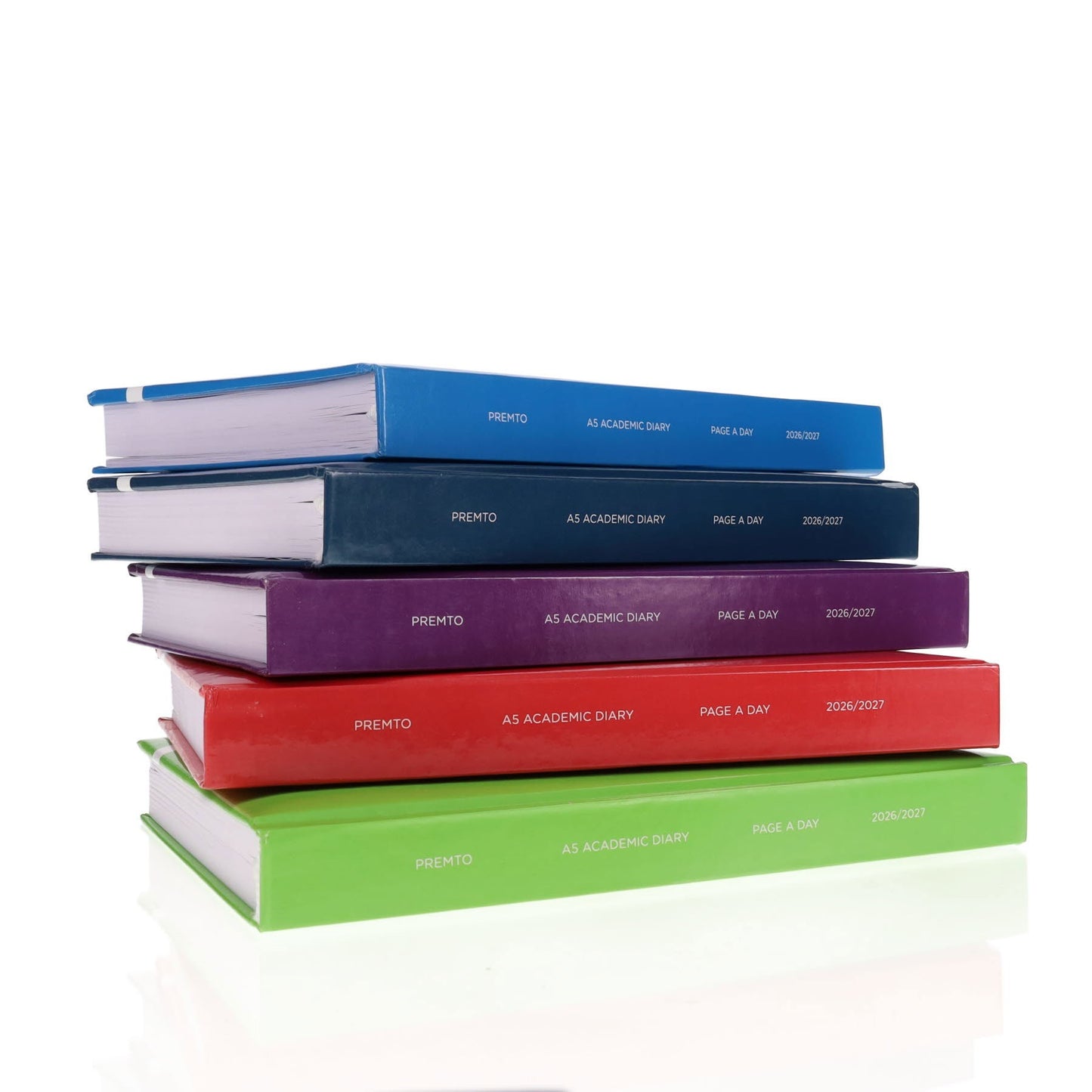 Premto A5 2026-2027 Page a Day Academic Diary - Bold Colours