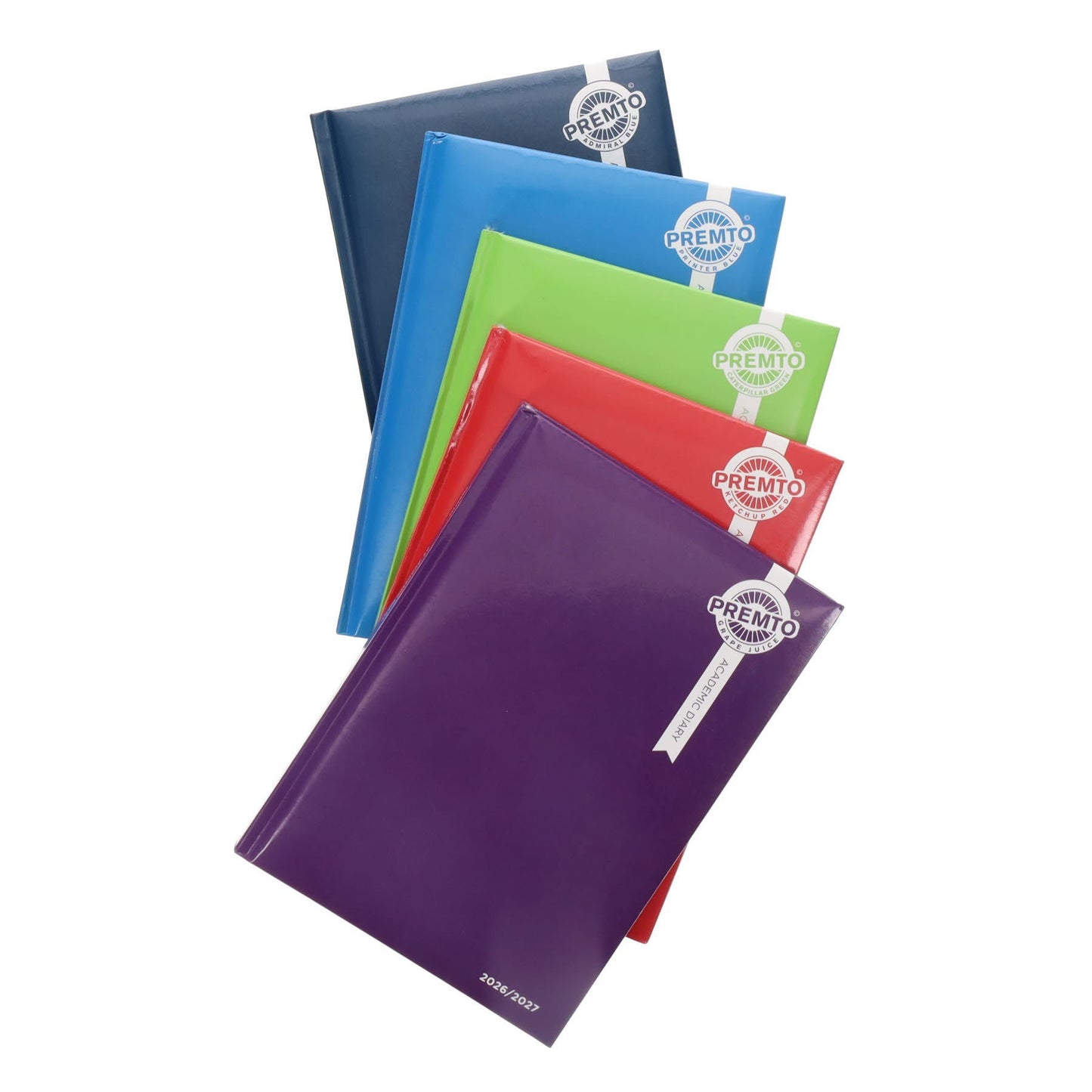 Premto A5 2026-2027 Page a Day Academic Diary - Bold Colours