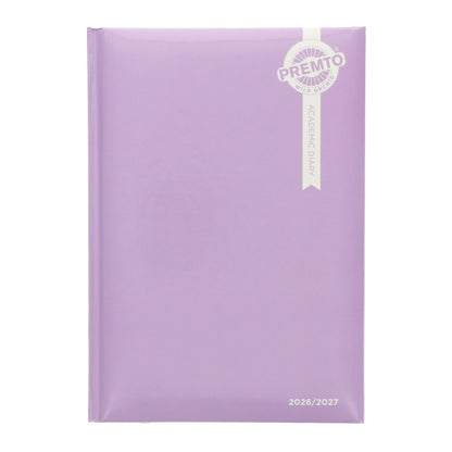 Premto A5 2026-2027 Page a Day Academic Diary - Pastel Colours