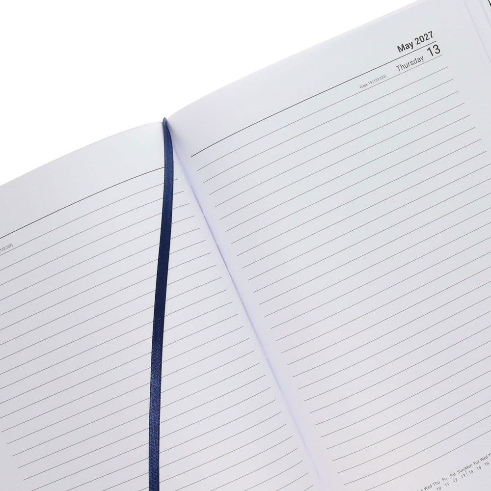 Concept 2027 A4 Diary Page A Day - Navy