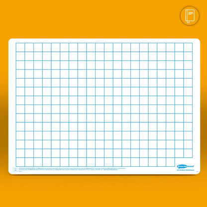 Drywipe Board Pack With Pens And Erasers - Gridded/Plain, A3 - 5 Sets