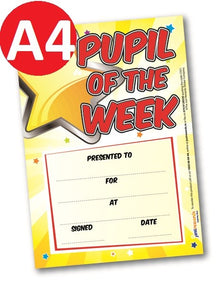 **Just Rewards Certificates Jumbo Pupil Of The Week Award