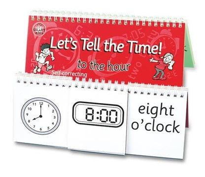 **Let's Tell The Time - 1/4 - 1/2 Hour Flip Book