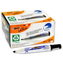 Bic Velleda 170 Bullet Tip Whiteboard Marker Pack Of 12 - Black