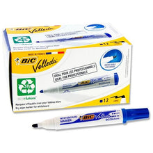 Bic Velleda 1701 Bullet Tip Whiteboard Marker Pack Of 12 - Blue