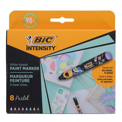 BIC Intensity Paint Markers -Pastel Colours Pack of 8
