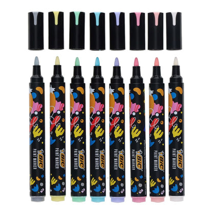 BIC Intensity Paint Markers -Pastel Colours Pack of 8