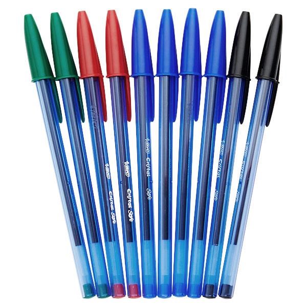 Bic Cristal Packet Of 10 Soft Touch Asst Ballpoint Pens