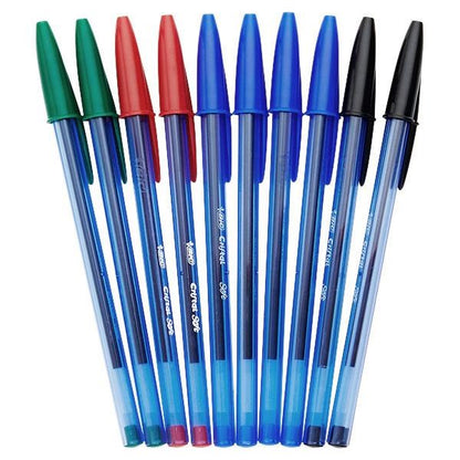 Bic Cristal Packet Of 10 Soft Touch Asst Ballpoint Pens