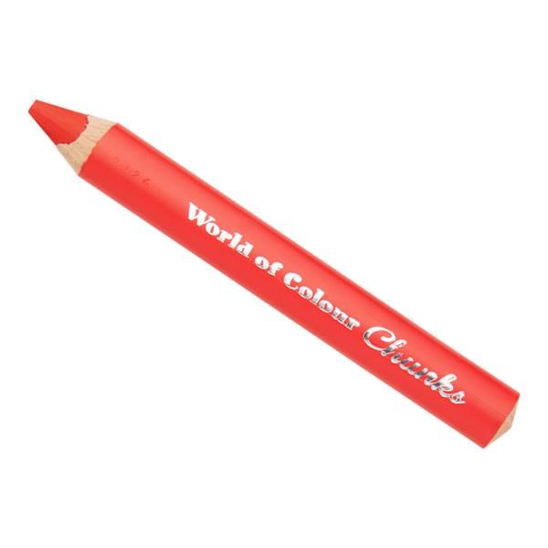 World Of Colour 3-In-1 Washable Chunks Pencils Pack Of 6