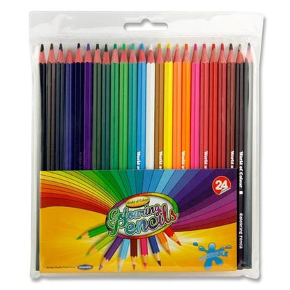 ** Colouring Pencils Full Size Pack of 24