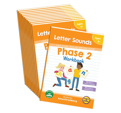 Phase 2 Letter Sounds Workbook - 12 Pack