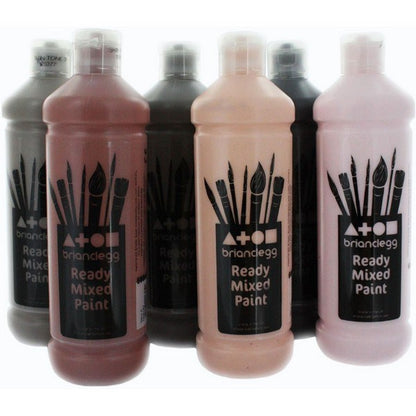 Creall Paint 500Ml - Skin Tone Assorted Set Of 6