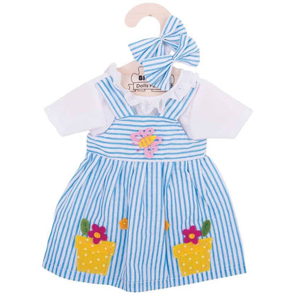 Blue Striped Dress (for 38cm Doll)