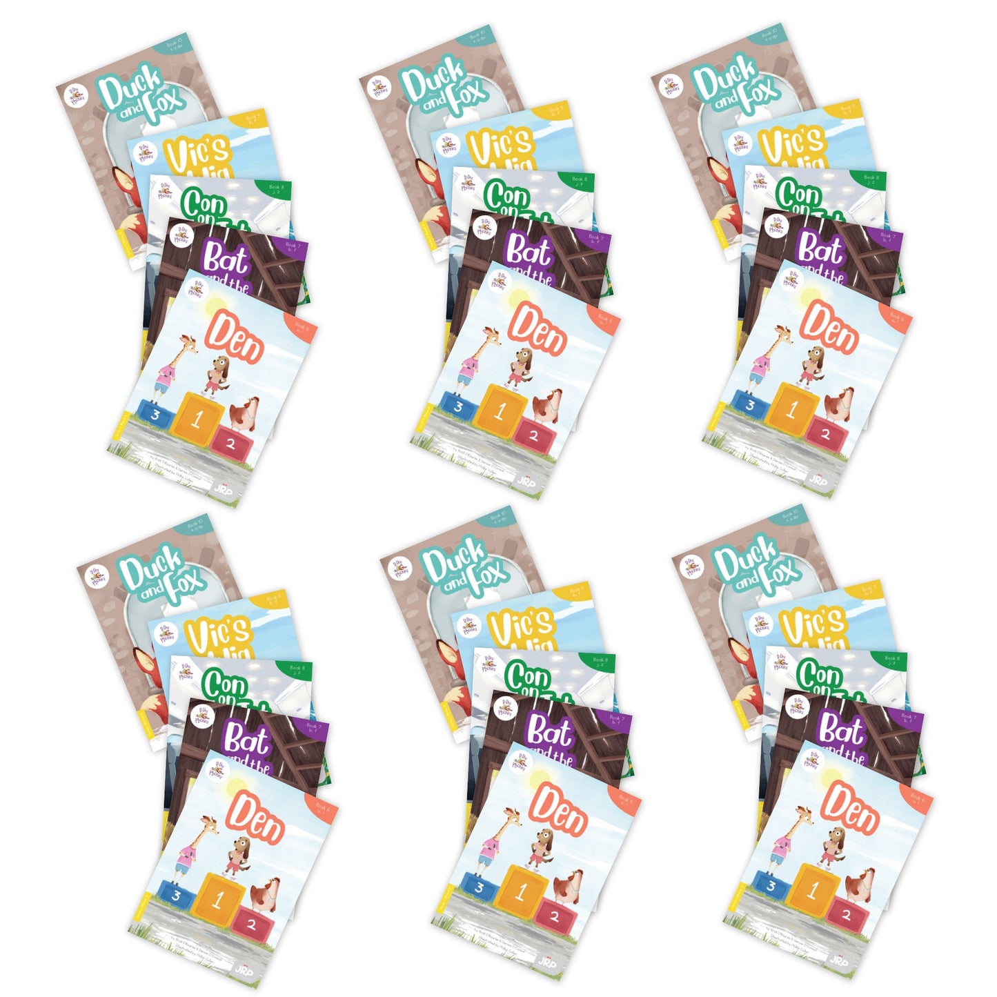 BiDee Phonics Decodable Readers  Series 1 Complete Classroom Kit (180 Books)