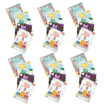 BiDee Phonics Decodable Readers  Series 1 Complete Classroom Kit (180 Books)