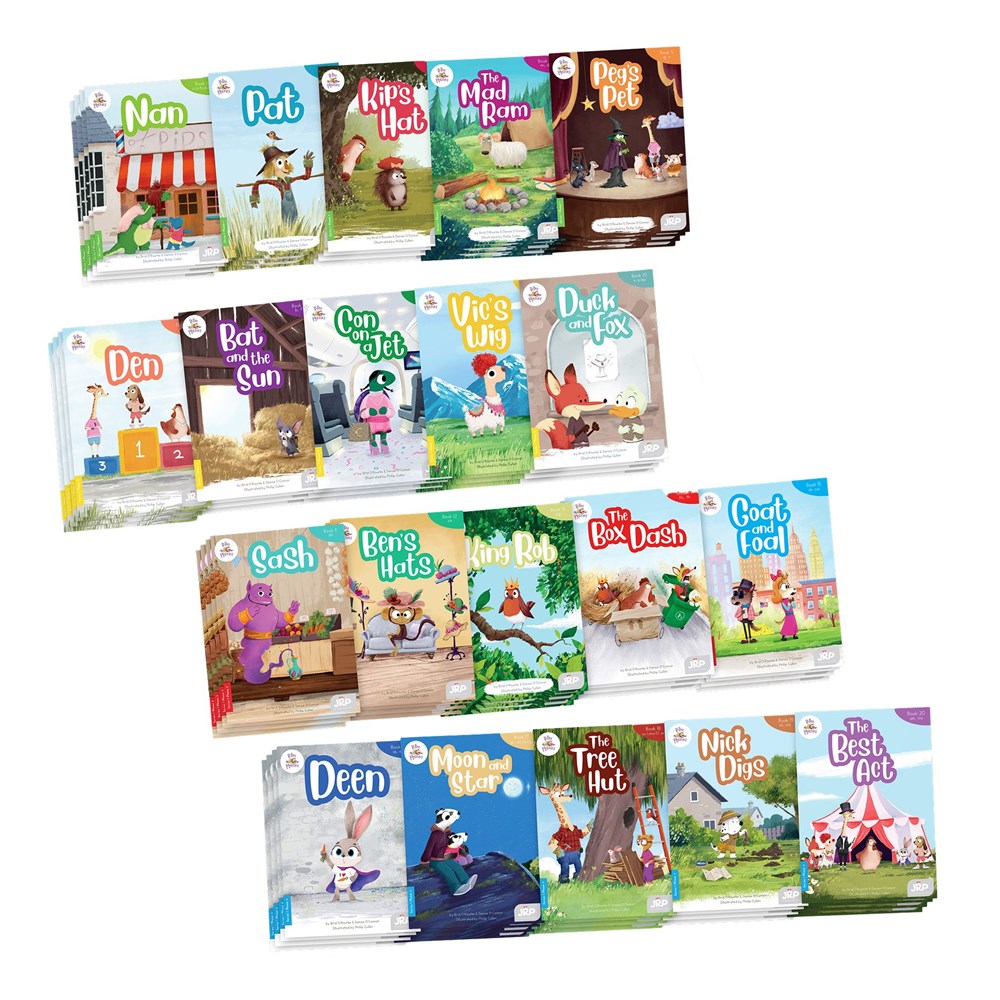 BiDee Phonics Decodable Readers  Series 1 Complete Classroom Kit (180 Books)