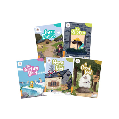BiDee Phonics Decodable Readers  Complete Kit Series 1 & 2 (50 Single Titles)