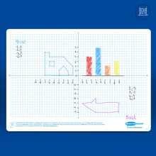 Show-Me Class Pack of X & Y Graph Drywipe Boards, Pens & Erasers (35 of Each)
