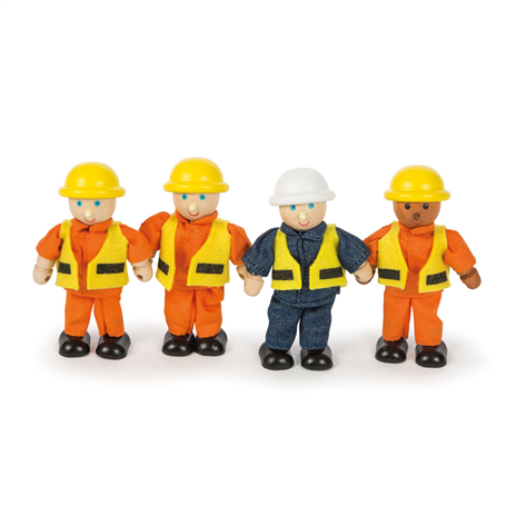 Builders Play Figures (Set of 4)