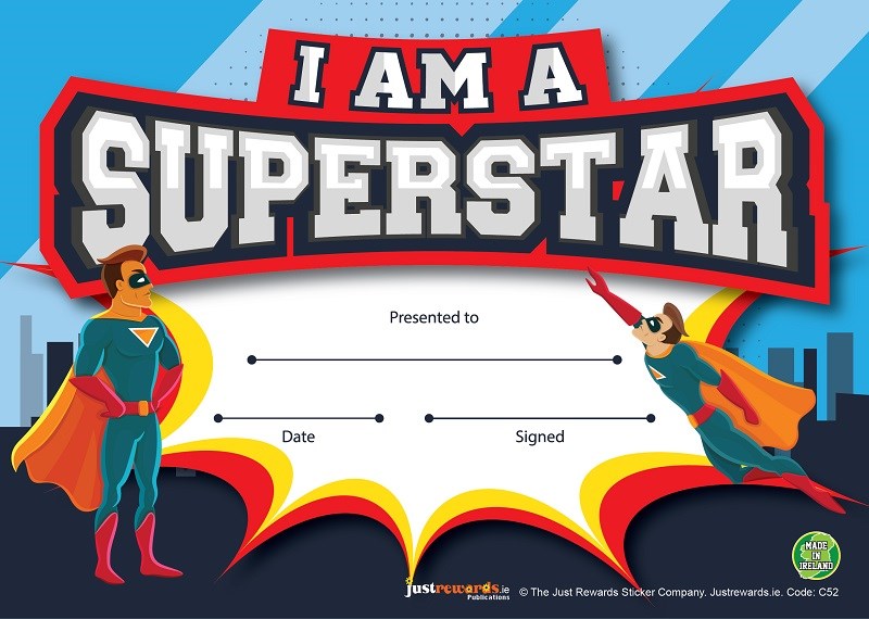 **Just Rewards Certificates I Am A Superstar