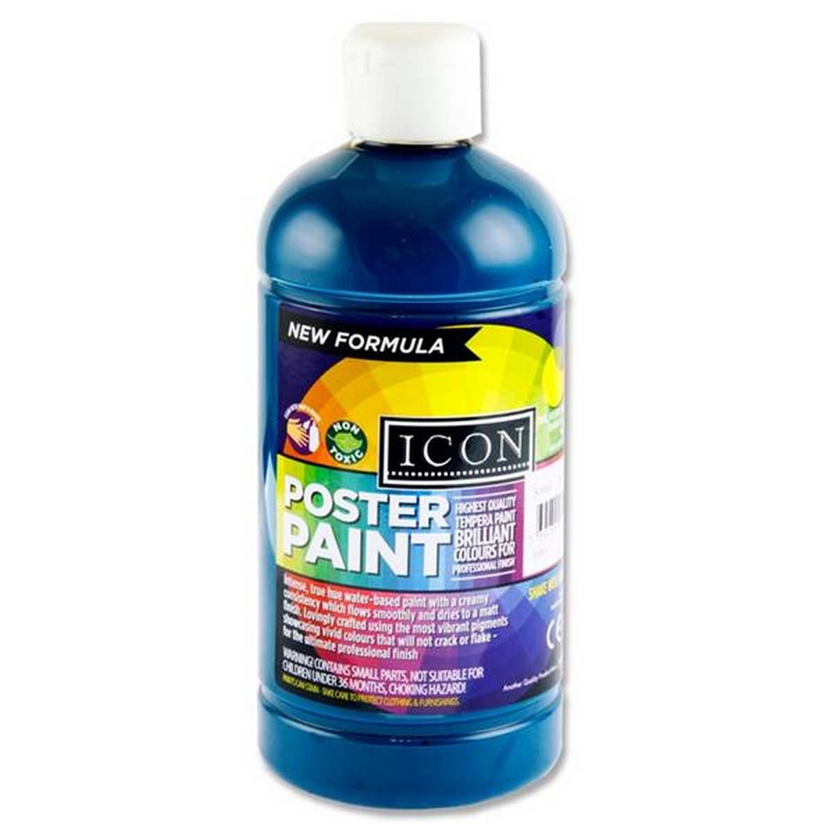 Icon Poster Paint 500Ml - Turquoise