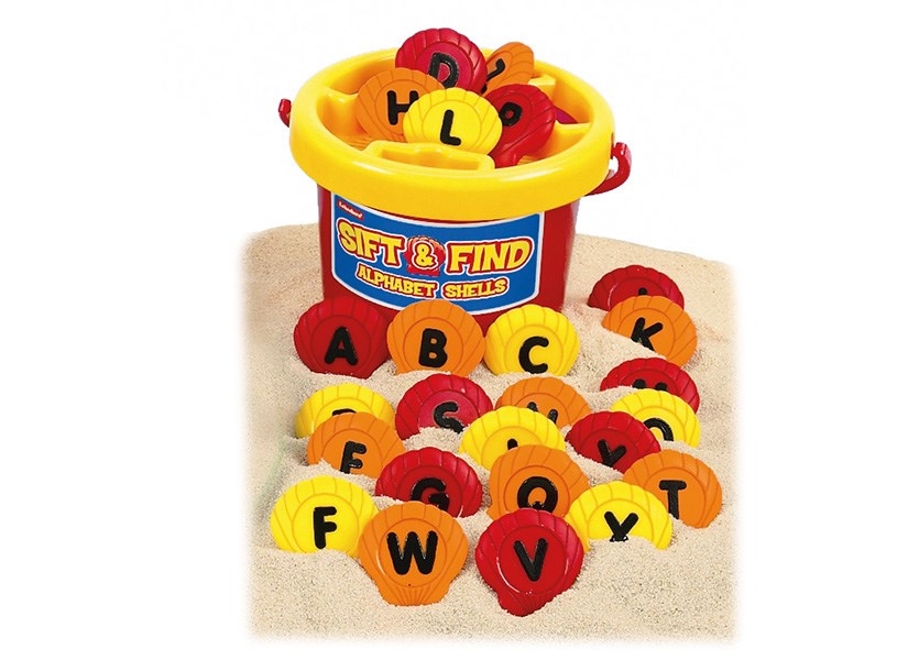 Sift And Find Alphabet Shells
